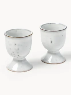Soportes de huevo artesanales Nordic Sand, 2 uds.