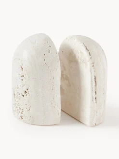 Sujetalibros de travertino Sava, 2 uds.