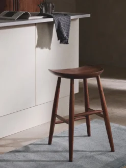 Taburete alto de madera de mango Nino