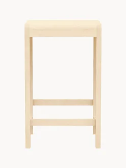 Taburete alto de madera de abedul 01