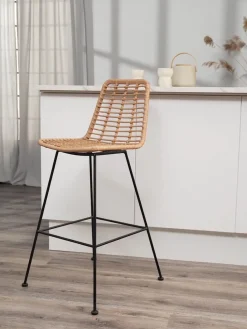 Taburete alto de polirratán Costa