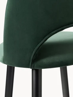 Taburete alto de terciopelo Rachel