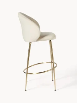 Taburete alto de terciopelo Luisa