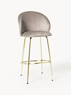 Taburete alto de terciopelo Luisa
