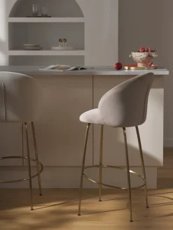 Taburete alto de terciopelo Luisa