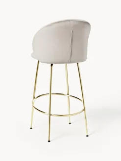 Taburete alto de terciopelo Luisa