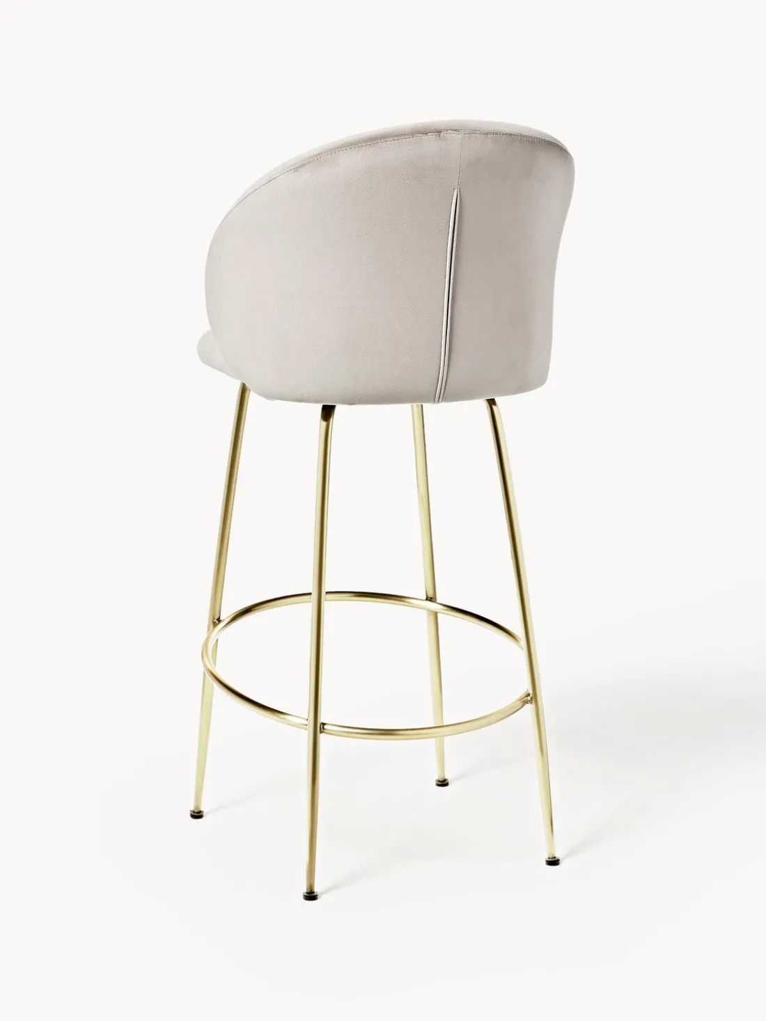 Taburete alto de terciopelo Luisa