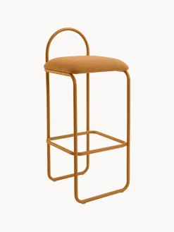 Taburete alto en tejido bouclé Angui