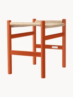 Taburete con asiento tejido a mano CH53