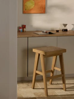 Taburete de bar con tejido vienés Sissi