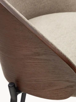 Taburete de bar de chenilla Eamy