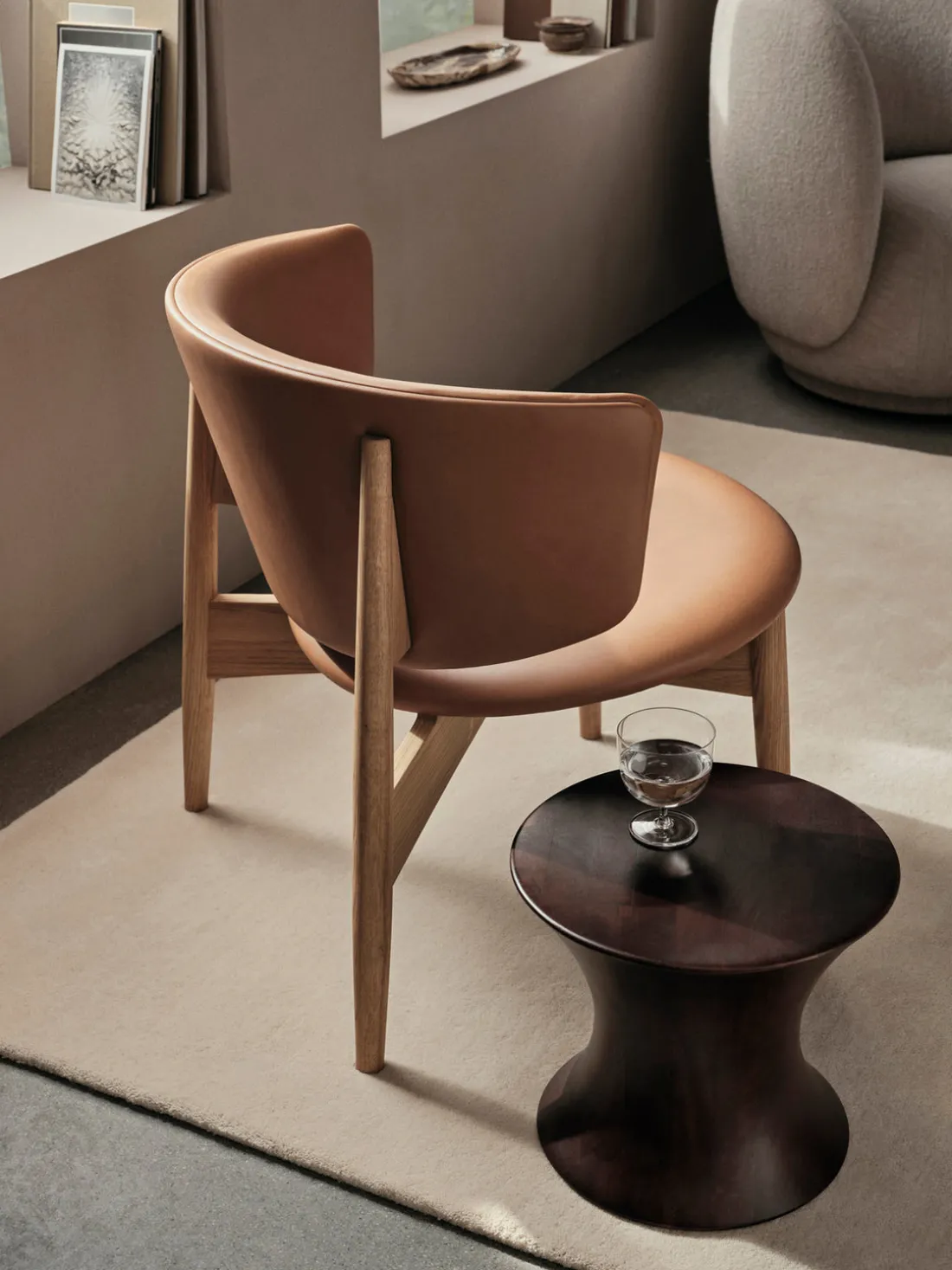 Taburete de madera de mango Spin