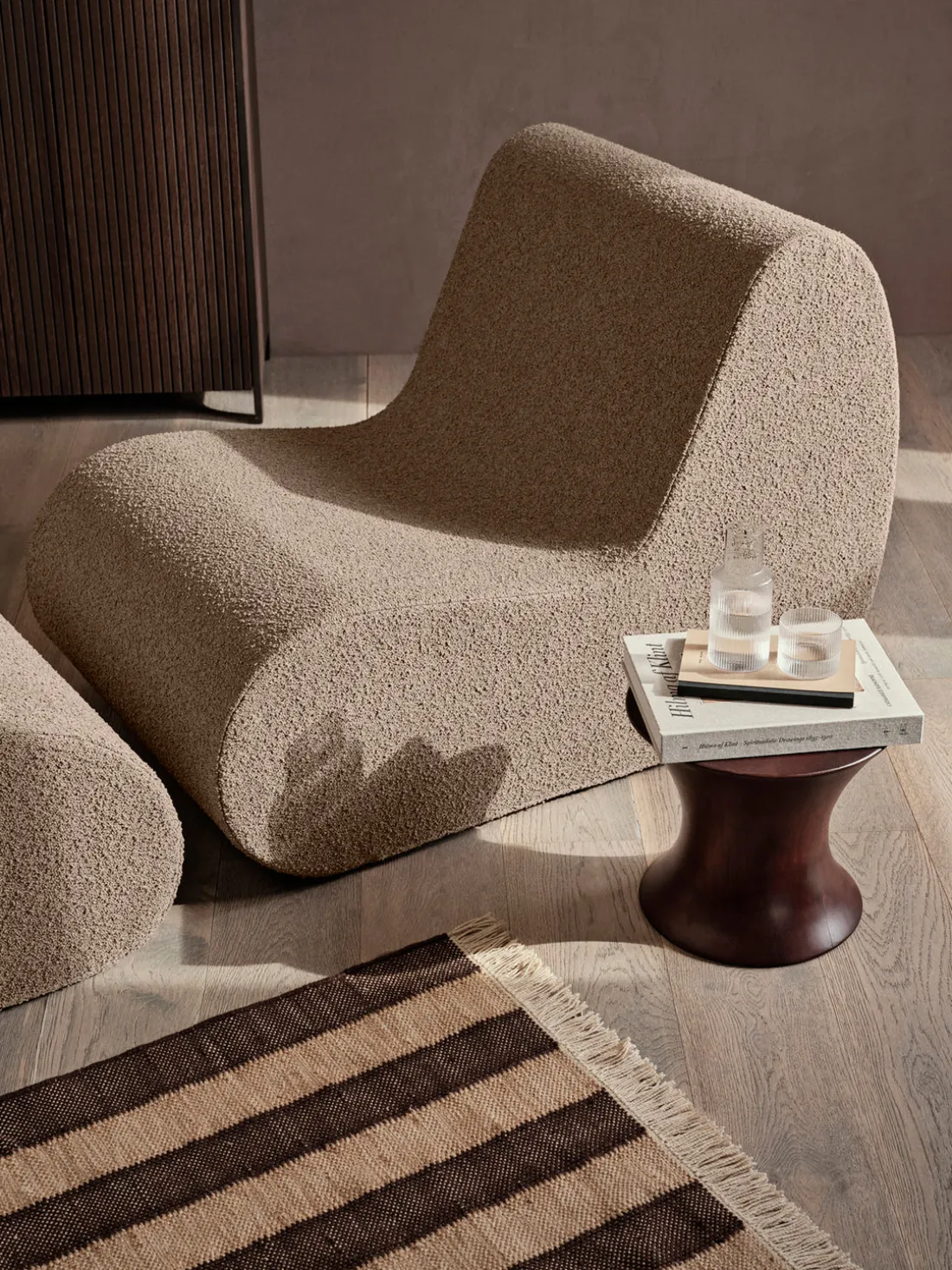 Taburete de madera de mango Spin