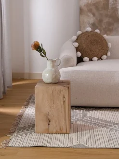 Taburete de madera de roble Block