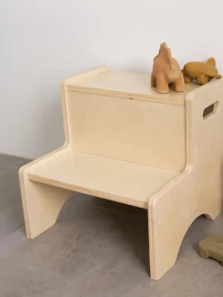 Taburete de madera Graffiti