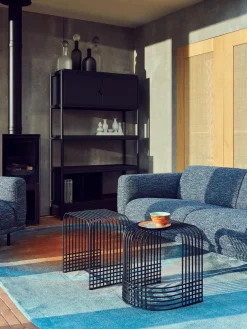 Taburete de metal artesanal Drop