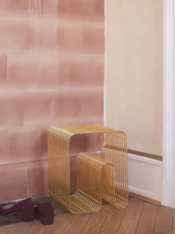 Taburete de metal Curva