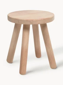 Taburete infantil de madera de caucho Dilcia
