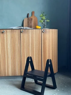 Taburete plegable de madera de fresno Reech