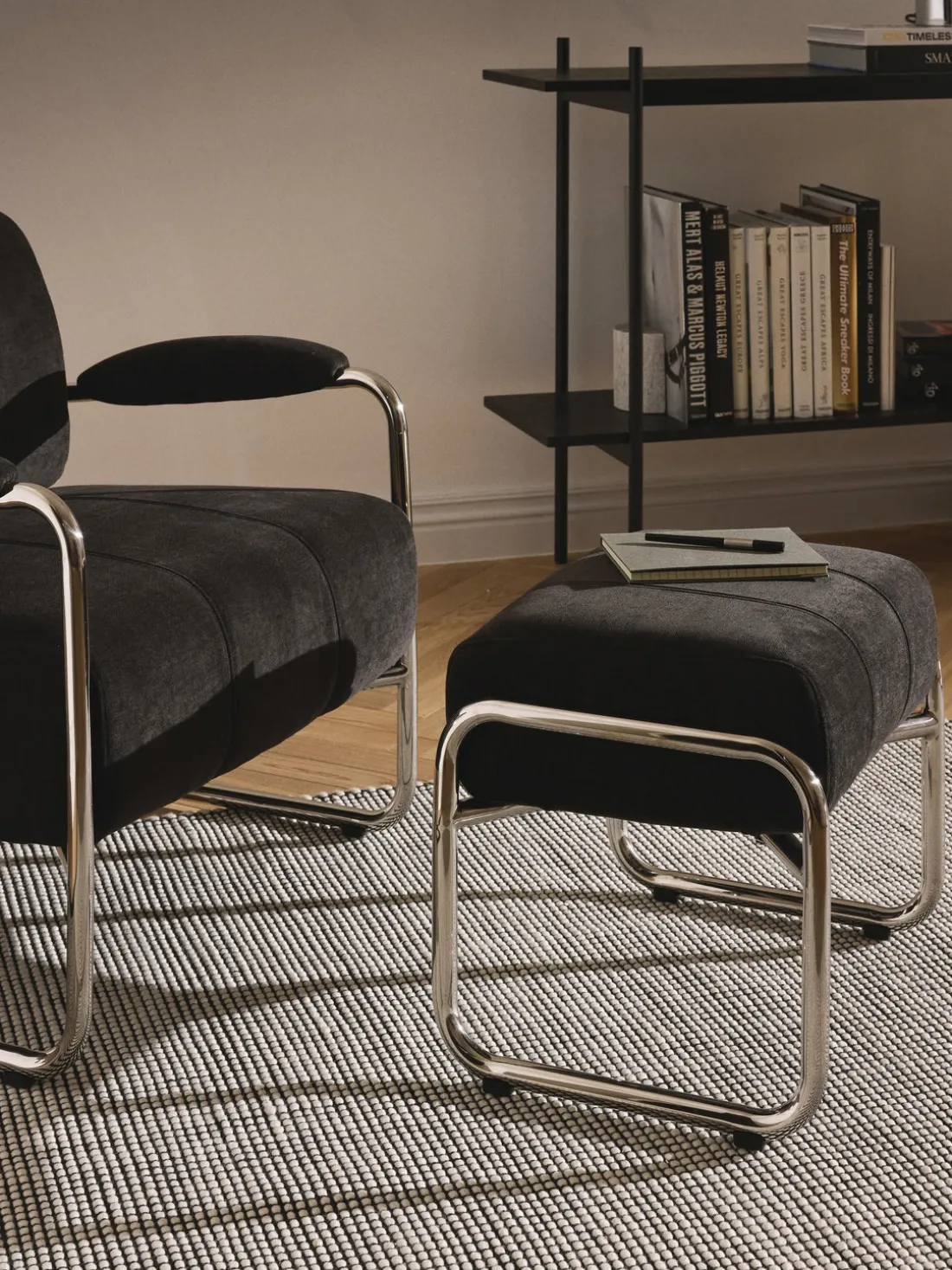 Taburete tapizado Marcel