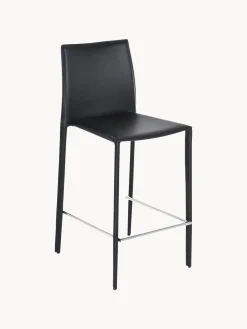 Taburetes altos de cuero Boréalys, 2 uds.