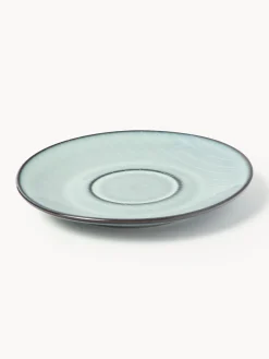 Taza de café con platito artesanal Nordic Sea