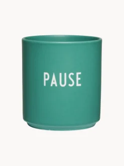 Taza de diseño con inscripción Favourite PAUSE