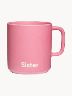 Taza de diseño con letras Favourite SISTER