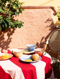 Taza de té pintada a mano Amapola