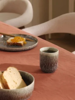 Tazas artesanales con esmalte reactivo Danza, 4 uds.