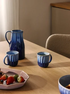 Tazas artesanales con esmalte reactivo Vinci, 4 uds.