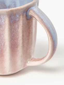 Tazas artesanales con esmalte reactivo Vinci, 4 uds.