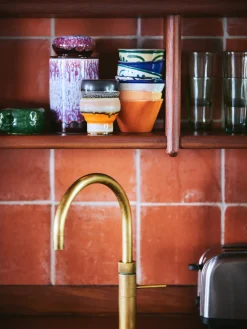 Tazas artesanales de gres 70's, 2 uds.