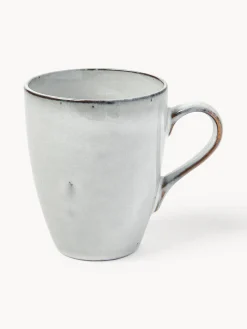 Tazas artesanales Nordic Sand, 400 ml, 6 uds.