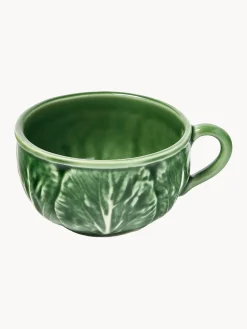 Tazas con platitos pintadas a mano Cabbage, 4 uds.