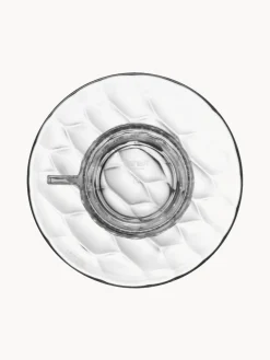 Tazas de café con platitos con relieves Jellies, 4 uds.