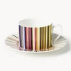 Tazas de café con platitos Fine Bone China Jenkins, 6 uds.