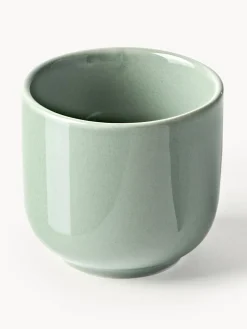 Tazas de café espresso con platitos de porcelana Nessa, 4 uds.