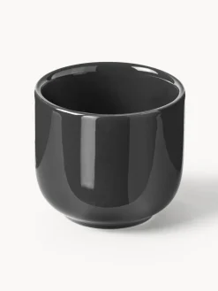 Tazas de café espresso de porcelana con platitos Nessa, 4 uds.