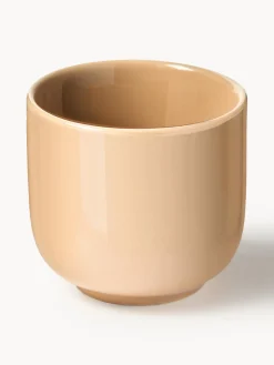 Tazas de café espresso de porcelana con platitos Nessa, 4 uds.