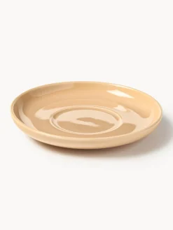 Tazas de café espresso de porcelana con platitos Nessa, 4 uds.