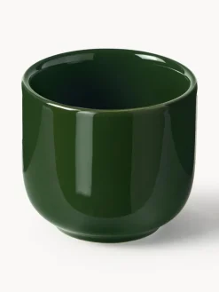 Tazas de café espresso de porcelana con platitos Nessa, 4 uds.