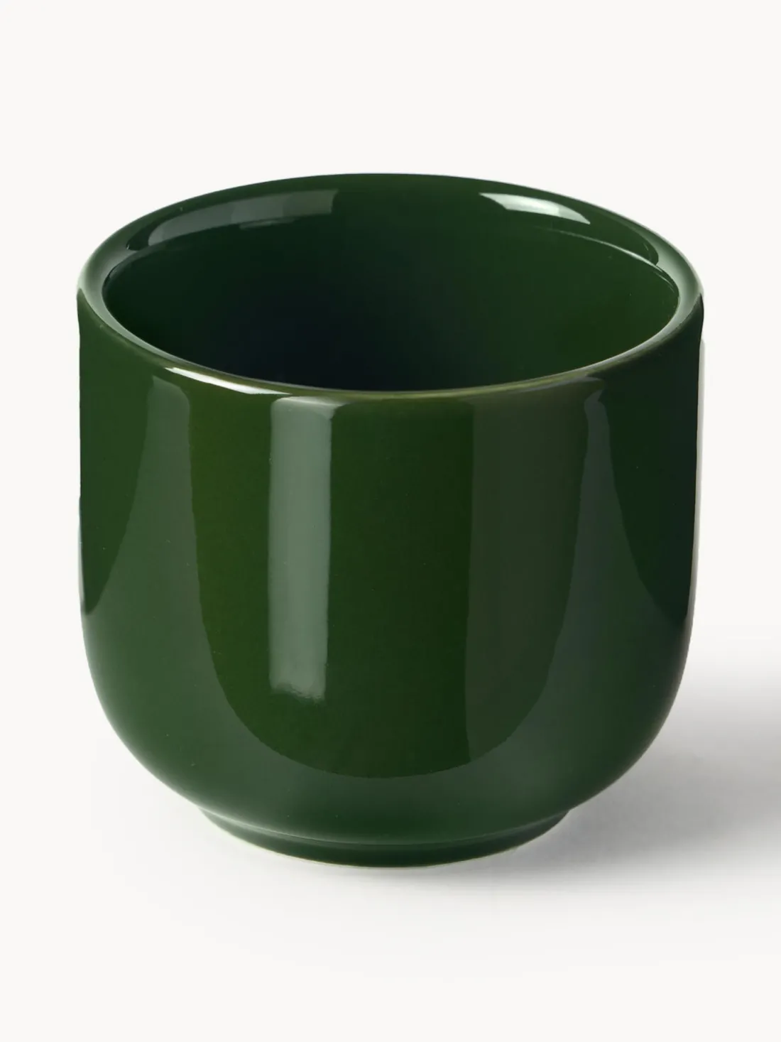 Tazas de café espresso de porcelana con platitos Nessa, 4 uds.