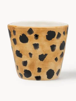 Tazas de espresso pintadas a mano Leopard, 2 uds.
