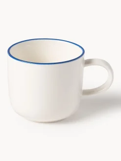 Tazas espresso con platitos de porcelana Facile, 2 uds.