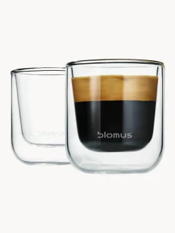 Tazas espresso de doble vidrio Nero, 2 uds.