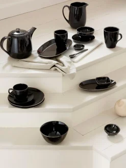 Tazas grandes artesanales Nordic Coal, 2 uds.