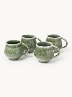 Tazas grandes artesanales Macey, 4 uds.