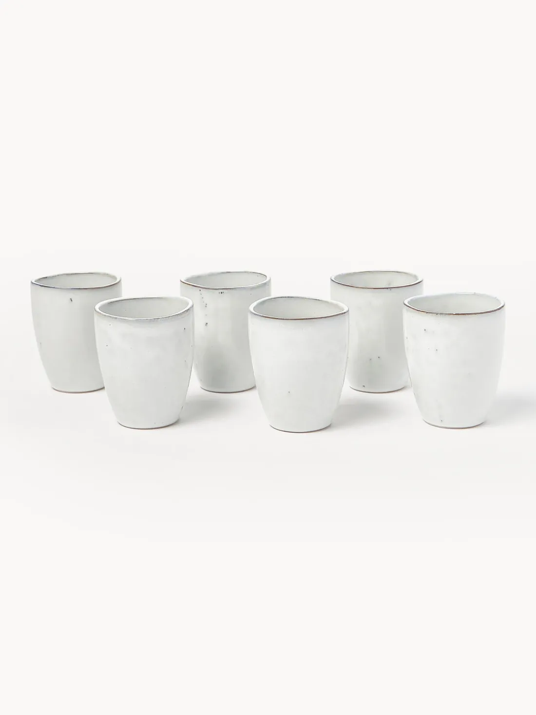 Tazas originales artesanales Nordic Sand, 6 uds.