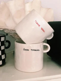 Tazas pintadas a mano Perfect Morning, 2 uds.